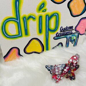 Galactic Butterfly Barrette by Drip Creations